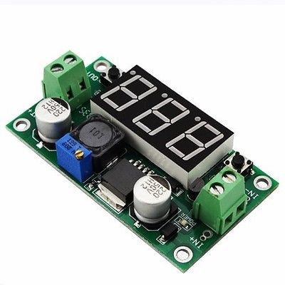 LM2596 DC 4.0~40 to 1.3-37V Adjustable Step-Down Power Module + LED Voltmeter