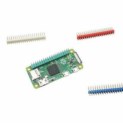 Colour Male 40 Pin (2x20) 2.54mm Header for Raspberry Pi Zero + Reset/TV Pins