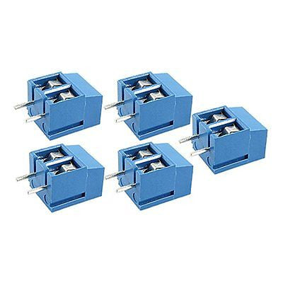 2 Pin Screw Terminal Block Connector 5mm Pitch 5 / 10 / 20 pcs