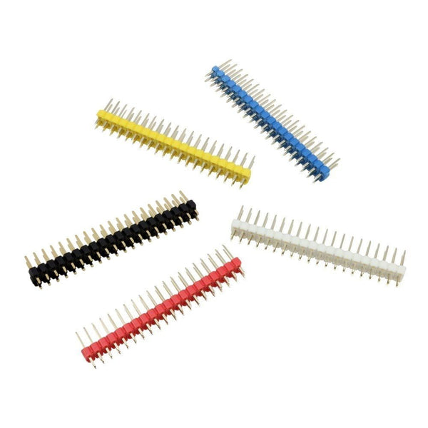 Colour Male 40 Pin (2x20) 2.54mm Header for Raspberry Pi Zero + Reset/TV Pins