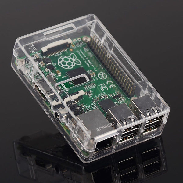 QUALITY Transparent Case Cover For Raspberry Pi Models B+ 2 3 B With HEATSINKS