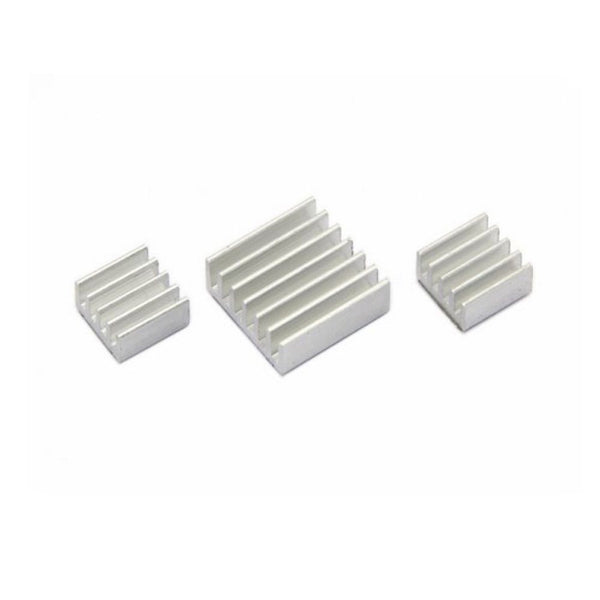 Aluminium Heatsink set for ALL Raspberry Pi Models SELF ADHESIVE 1 / 2 / 3 sets