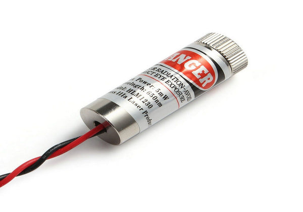 650nm 5mW RED CROSS Laser Module 5V Industrial Grade