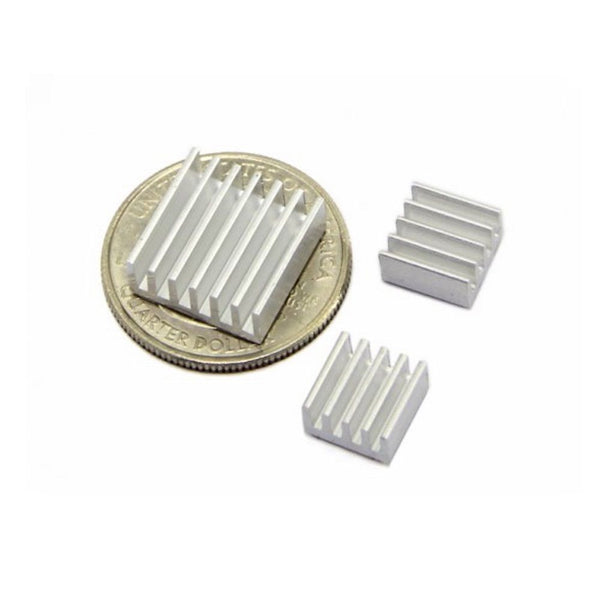 Aluminium Heatsink set for ALL Raspberry Pi Models SELF ADHESIVE 1 / 2 / 3 sets
