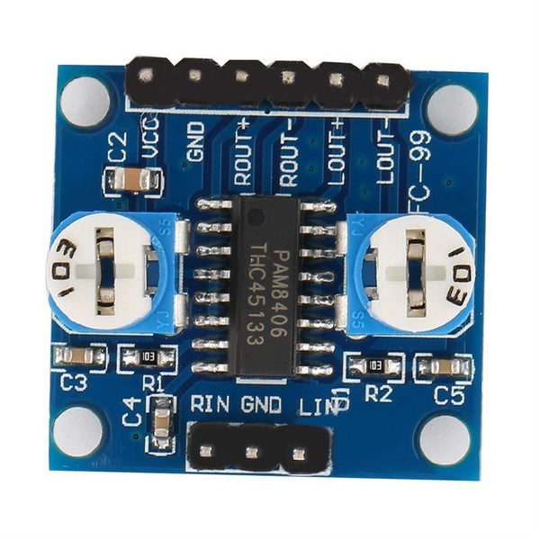 2 x 5W PAM8406 Digital Amplifier Board w/ Volume Potentiometer Stereo Noise