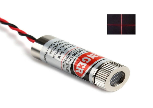 650nm Laser Module 5V Industrial Grade DOT / LINE / CROSS