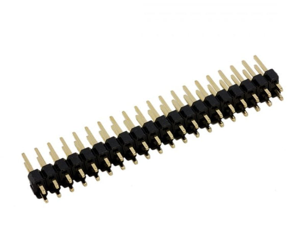 40 Pin (2 x 20) 2.54mm Male Header for Raspberry Pi Zero + Reset/TV Pins