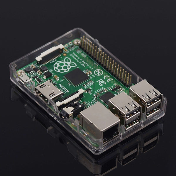 QUALITY Transparent Case Cover For Raspberry Pi Models B+ 2 3 B With HEATSINKS
