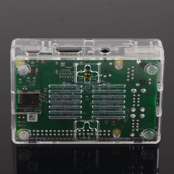 QUALITY Transparent Case Cover For Raspberry Pi Models B+ 2 3 B With HEATSINKS