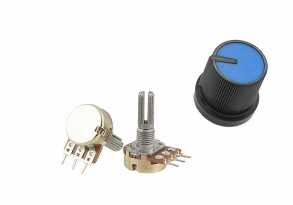 10K Linear Pot B10K Potentiometer with Coloured Knob PCB 3 pcs