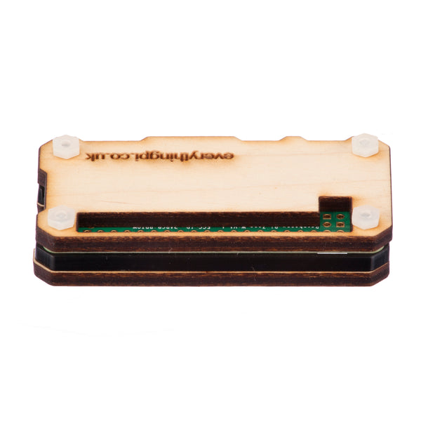 Raspberry Pi Zero W / Zero 2 W Case with Ceramic Heatsink - Light Wood