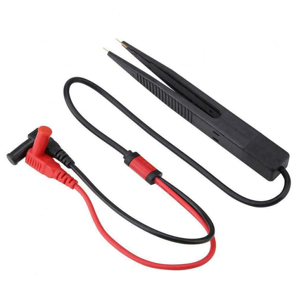 SMT SMD Chip Resistance Test Clip Lead Probe Multimeter Meter Tweezer Capacitor