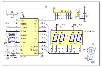 C51 4 Bits Digital Electronic Clock Electronic Production Suite DIY Kits NEW
