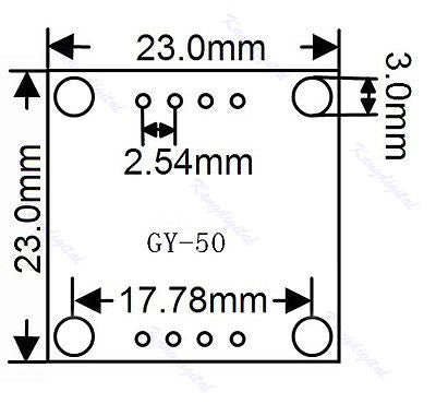 GY-50 L3G4200 3-Axis Digital Gyro Angular Velocity Sensor Module for Arduino