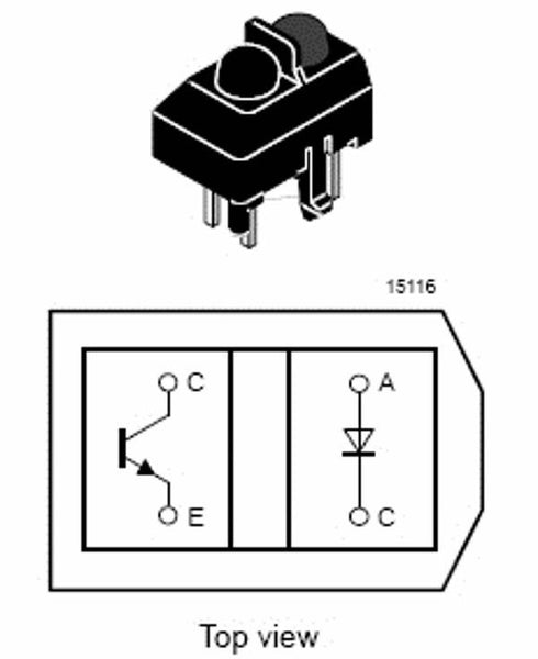 TCRT5000L TCRT5000 Photoelectric switch Reflective Optical Sensor 5 / 10 / 20pcs
