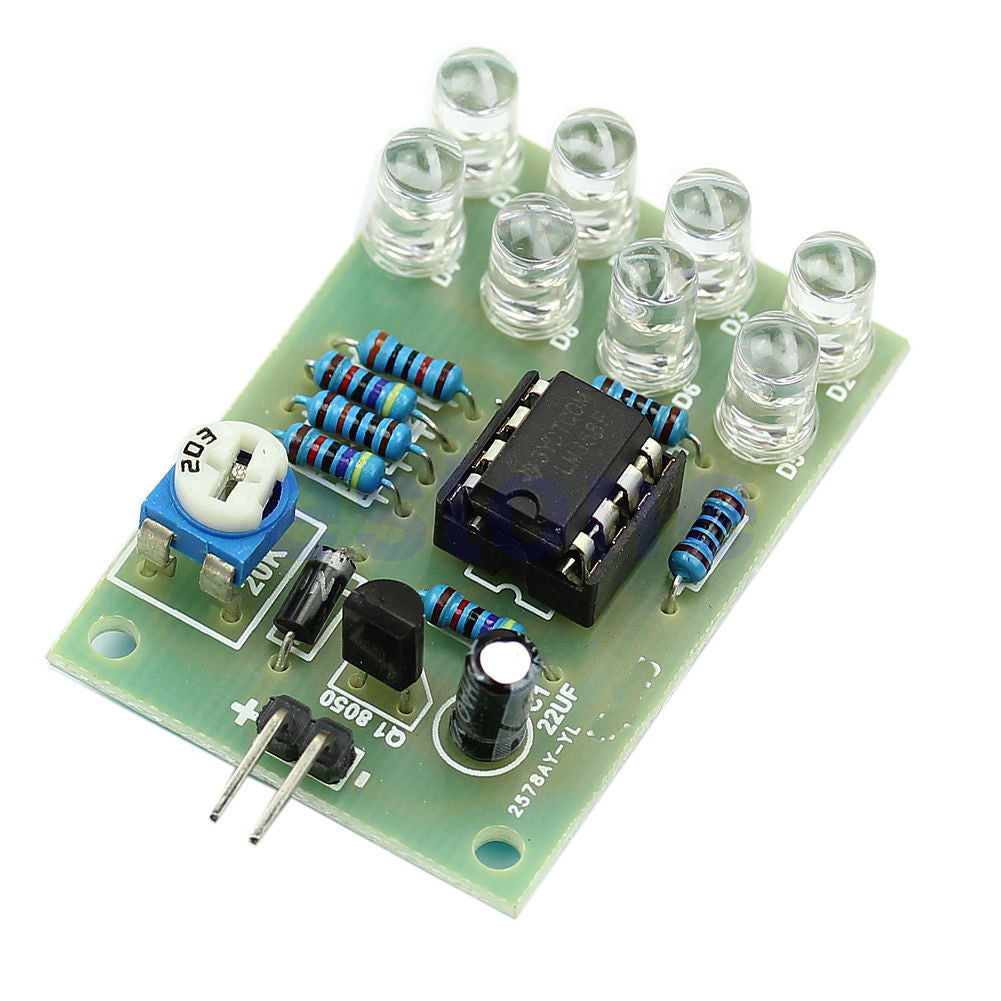 12V Breathe Light 8-LED Flashing Lamp Parts Electronic DIY Module LM358 Chip