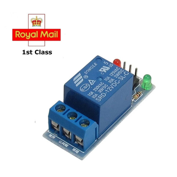 One 1 Channel 12V LED Relay Module Raspberry Pi Arduino NEW