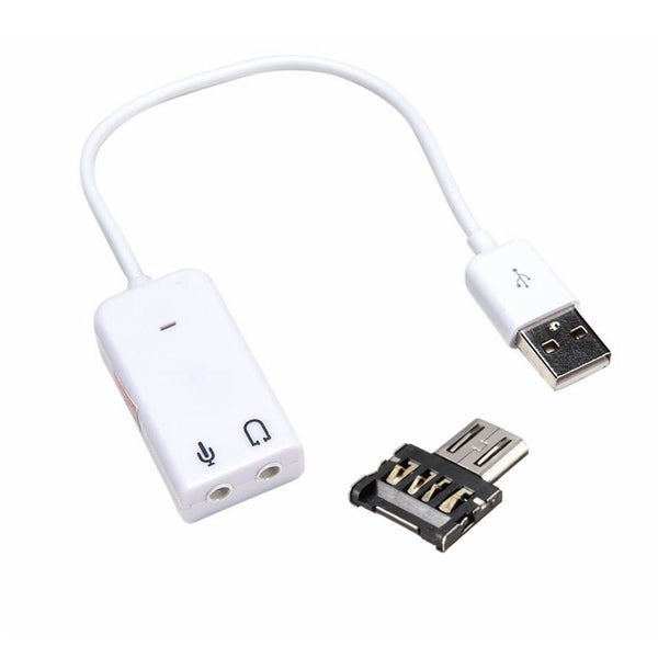 USB Audio Adapter AND microUSB Shim Converter  for the Raspberry Pi / ZERO