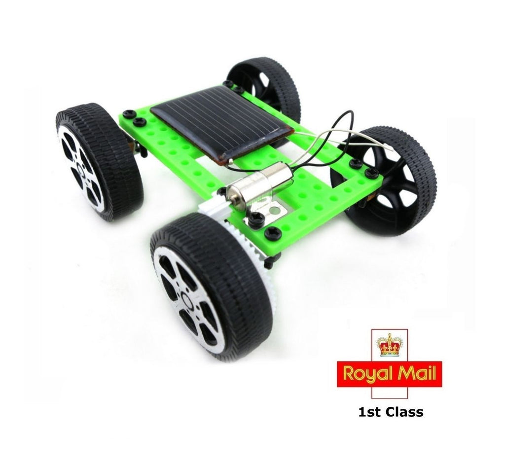 Mini Solar Powered Motor Toy DIY Kit Car Educational Gadget Hobby Robot Electric