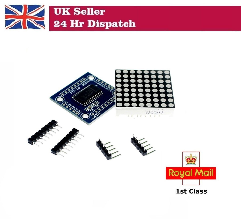 MAX7219 Dot Matrix Microcontroller Module KIT Raspberry Pi Arduino