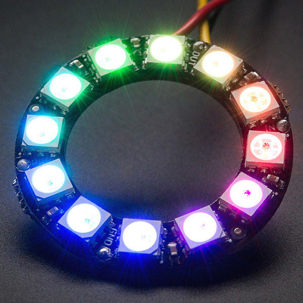 NeoPixel Ring - 12 x WS2812 5050 RGB LED Ring Board for Arduino Raspbe ...