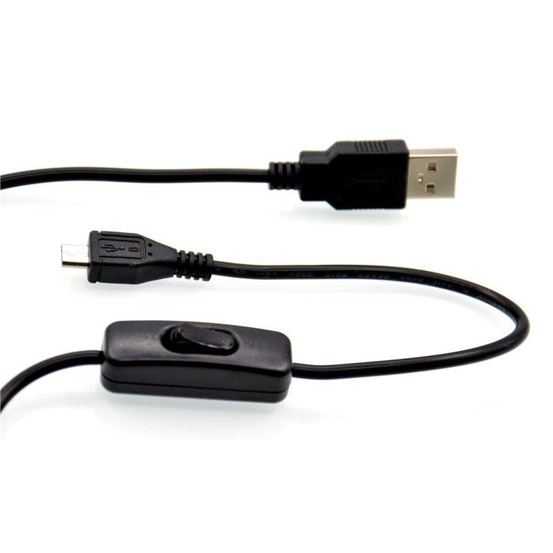 Raspberry Pi Micro Power Cable Micro USB Power Cable with ON/OFF Switch for Raspberry Pi Zero ...