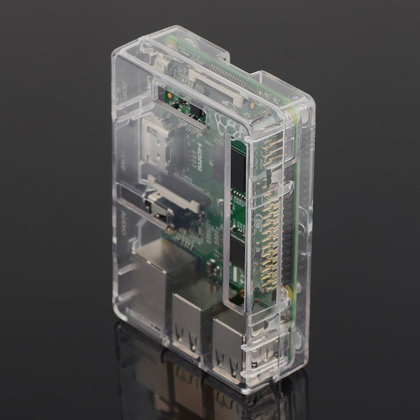 QUALITY Transparent Case Cover For Raspberry Pi Models B+ 2 3 B With HEATSINKS