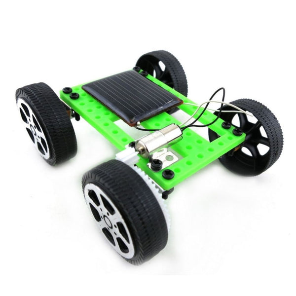 Mini Solar Powered Motor Toy DIY Kit Car Educational Gadget Hobby Robot Electric