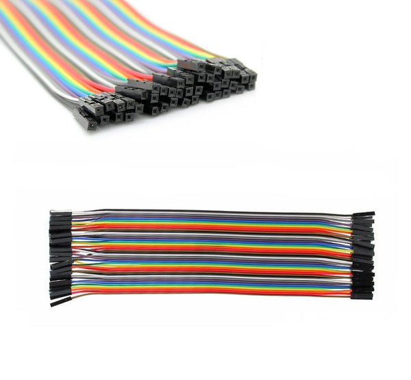 40pcs Dupont Female to Female jumper wire cable 20cm Pi Arduino Breadboard NEW