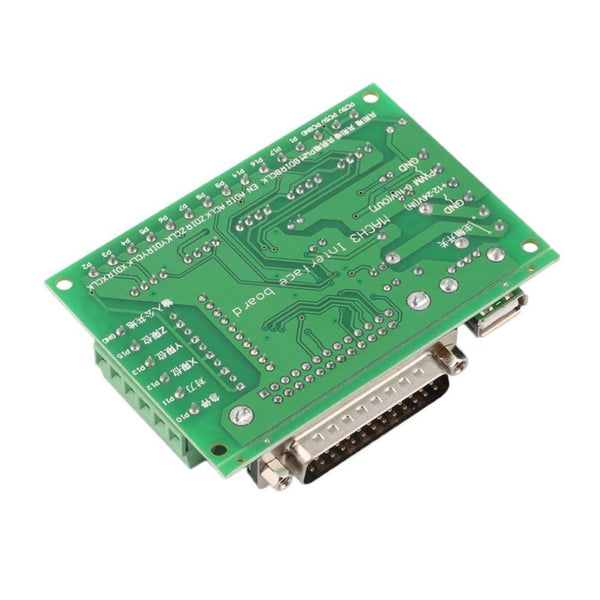 5 Axis CNC Breakout Board Interface Adapter For Stepper Motor Driver + USB Cable